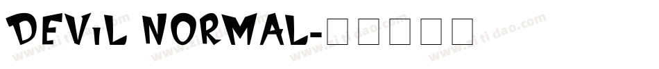 Devil Normal字体转换